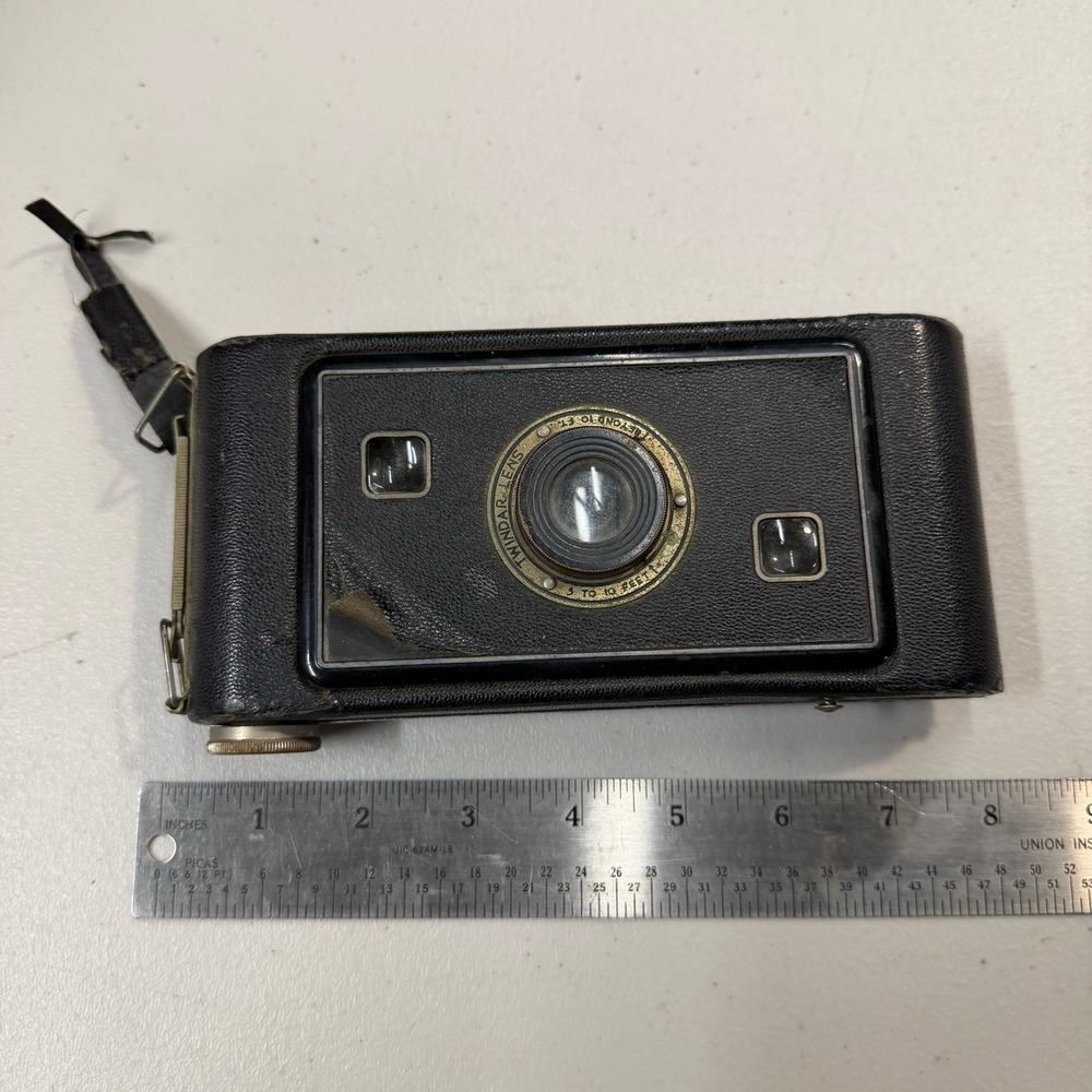 Vintage Eastman Kodak Jiffy Kodak Series II Folding Camera Twindar Lens Art Deco